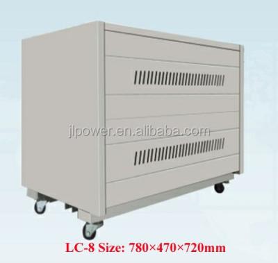 China LC-8 steel battery cabinet for solar/UPS system, can easy move. for sale