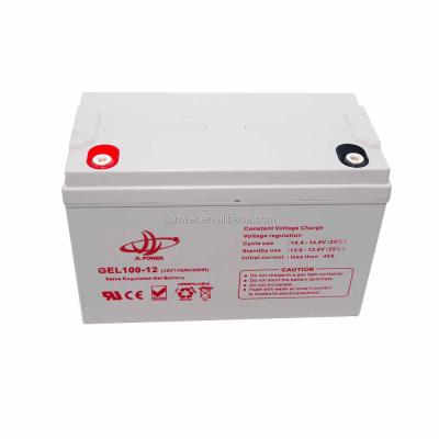 China UPS gel battery 12v 100ah deep cycle solar battery for home solar systems for sale