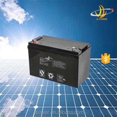 China 12v 100ah solar deep cycle battery with good capacity and best price 12v 100ah lead acid battery 12v solar battery for sale