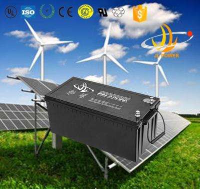 China solar 12v 200ah sealed lead acid battery 12v solar battery for sale