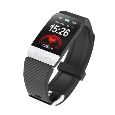 China Touch Screen Fitness Band Smart Watch T1S with ECG PPG Monitoring Body Temperature for Android and IOS Smartwatches for sale