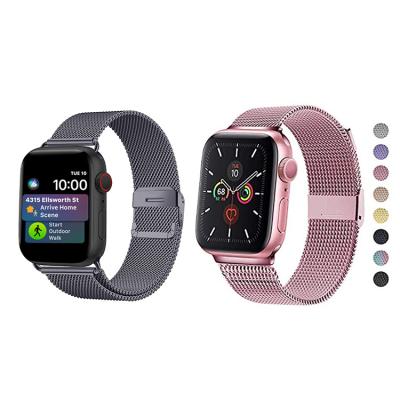 China Water Resistant Fashion Buckle Strap Stainless Steel Milanese Watch Band For I Watch Band Series 5/4/3/2/1 Band For Apple Watch Band for sale