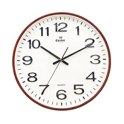 China Antique Style Modern 20 Inch Round Clock Head Office Can Support Custom Plastic Quartz Wall Clock for sale