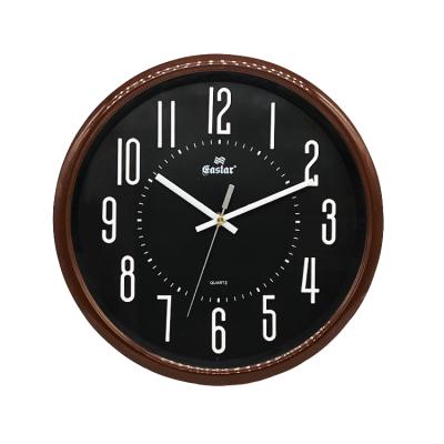 China Fashion antique black white digital simple home decoration simple home decoration 3D scale scale style silent sweeping wall clock for sale