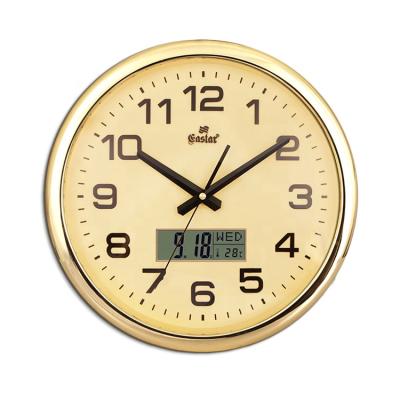 China Calendars Around Calendar Plastic Digital Wall Clock with Humidity and Temperature Display for sale