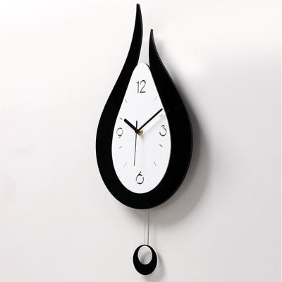 China Drop Water Personality Decoration Living Room Bedroom BRIEF Rocking Wall Clock Acrylic Creative Home Decoration for sale