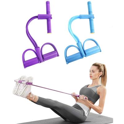 China High Quality Fitness Home Body Maker Fit Exerciser Multi-Angle Muscle Shaping Portable Tube Foot Pedal Resistance Band for sale