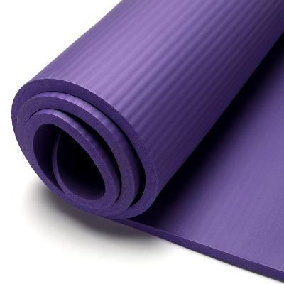 China Wholesale NBR Yoga Equipment Non-slip Yoga Mat Home Soft Durable Thickening Soft Multifunctional Fitness Yoga Mat for sale