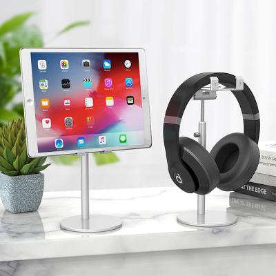 China Table Universal Adjustable Stand Tablet Holder Rotating Aluminum Phone Holder For Desktop Multi-Angle Phone Holder for sale