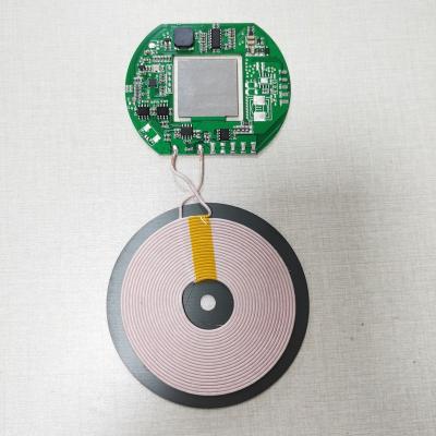 China 2022 Mobile Phone Manufacturer 12V Input Bottom Bottom Smart Phone Wireless Charger PCBA For Car For Furniture for sale