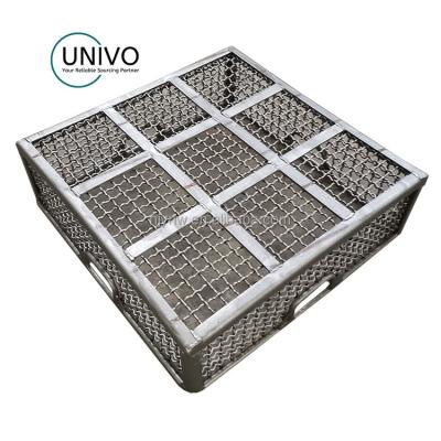 China Industry Customized Parts Washing Mesh Baskets Heat And Wear Resistant Welding Baskets WE122406 for sale