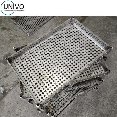 China Industry Customized Parts Washing Mesh Baskets Heat And Wear Resistant Welding Baskets WE122401H for sale