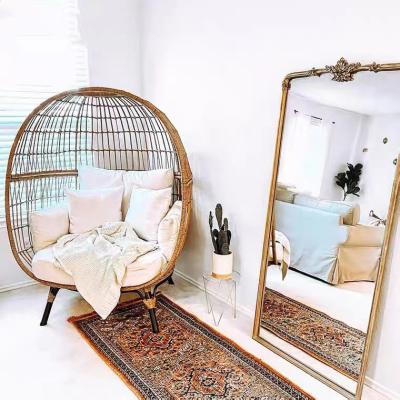 China Modern Outdoor Single Rattan Chair Bird's Nest Sofa Leisure Furniture Round Swing Chair for sale