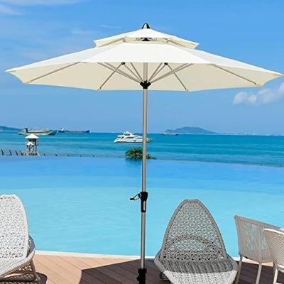 China Modern Folding Patio Umbrella Custom Printed Big Size Strong Easy Open Garden Beach Outdoor Umbrella for sale