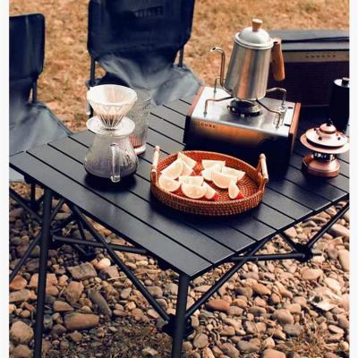 China Good Price Modern Outdoor BBQ Picnic Adjustable Portable Folding Folding Fishing Aluminum Camping Table for sale