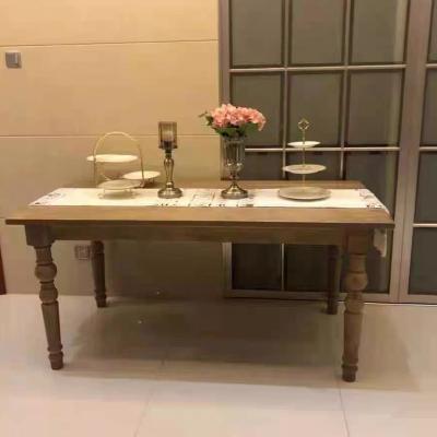 China Transitional High Quality Hotel Restaurant Event Outdoor Furniture Fancy Royal Wedding Wooden Table for sale