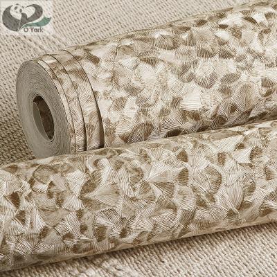 China modern luxury roll wallpaper modern pvc 3d vinyl wallpaper decorative wallpaper for sale