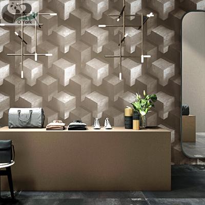 China Modern 3D Wallpaper Home Decor Textured PVC Wallpaper Interior 3d Wallpaper Foam for sale