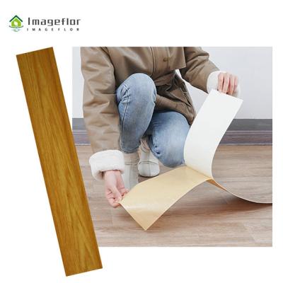 China 2021 Brand New Waterproof Flooring LVT Material White Color Backing Self-Stick PVC Flooring Vinyl Flooring Sticker Tile for sale