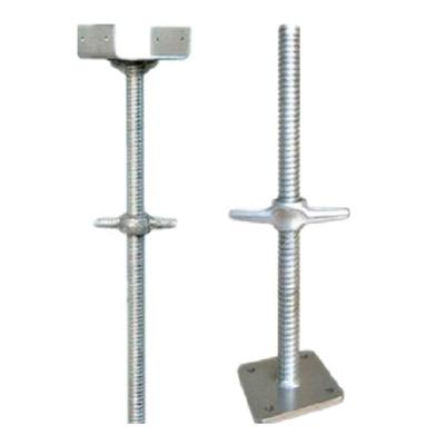 China Building Construction Factory Price Scaffolding Adjustable Hollow Screw Jacks Base Jack For Construction for sale