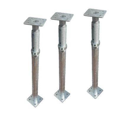 China Building Construction Work Building Material Scaffolding Parts Flower Or U Head Base Plate Prop Jack Base for sale