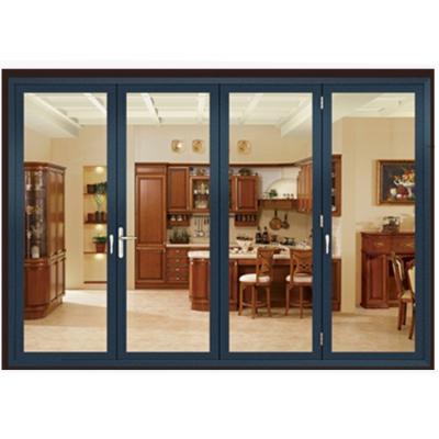 China Energy Saving Laminated Glass Folding Waterproof Folding Door Hong Kong for sale