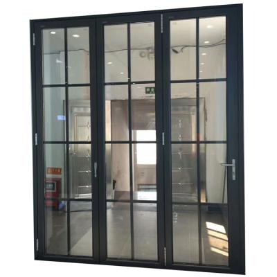 China Folding 10mm Tempered Glass Plexiglass Australian Standard Folding Door for sale