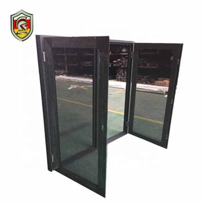 China Swing Tripple Laminated Tempered Glass USA Aluminum Windows for sale