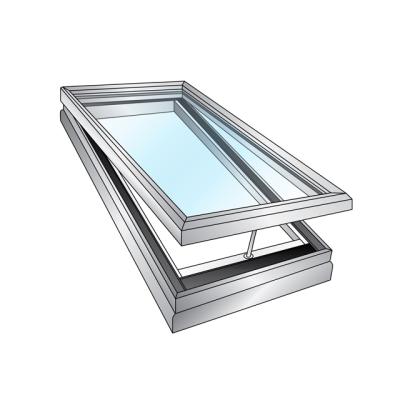 China 2019 New Style European Aluminum Screen House Windows Skylight Folding Glass Roof Window for sale