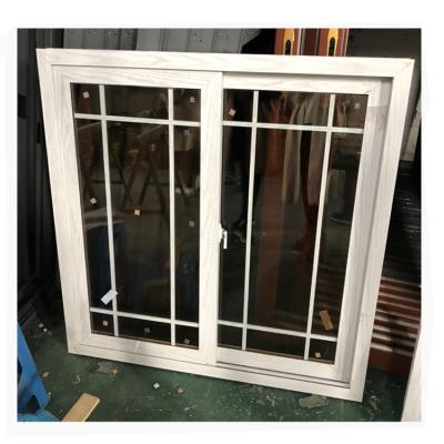 China Magnetic Screen Brown Color 1.4mm Thickness Sliding Window Ghana Aluminum Window for sale