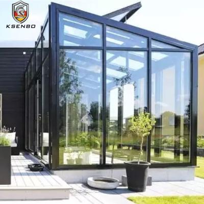 China Modern Second Story Aluminum Solariums With Portable Flat Roofs Solarium for sale