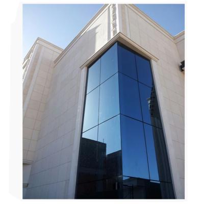 China Modern House Home Decoration Aluminum Frame Glazed Double Glazing Curtain Wall for sale