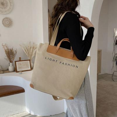 China High Quality New Style Fashion Lady Messenger Canvas Tote Bag Weekend Handbag Korean Casual Large Bag Female Bag for sale