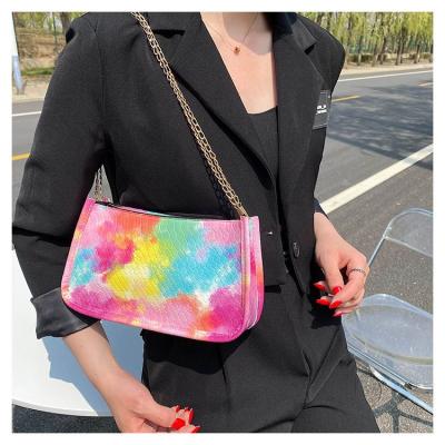 China 2021 new fashion western style messenger bag high quality portable shoulder bag for armpit bag small dye knotting fashionable purse for sale