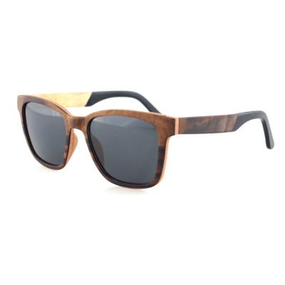 China 2021 Custom Made Bamboo Logo Sunglasses Packaging Box UV400 Wood Frame Mens Fashion Polarized Sunglasses for sale