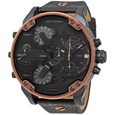 China Mr. Daddy 2.0 Luxury Mens Quartz DZ7400 Automatic Date Chronograph Leather Stainless Watch for sale