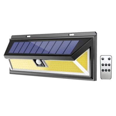 China Outdoor Solar Led Solar Light Lamp180COB LED Wall Lamp Outdoor Solar Powered Remote Control Outdoor Light Motion Sensor for sale