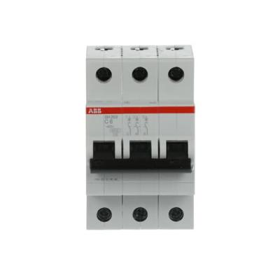 中国 MCB SH203-C6 Miniature Circuit Breaker 3P 6A C Rated Current 6A MCB 販売のため