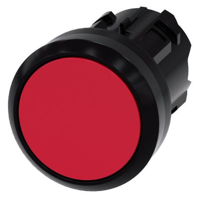 China Red Flat Button 3SU1000-0AB20-0AA0 SIRIUS ACT Pushbutton with Plastic Unlighted Button for sale