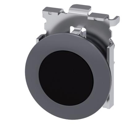 China PLC 3SU1060-0JA10-0AA0 Metal Matt Unlighted Flat Button and Bezel Recessed Mounting Black SIRIUS ACT Pushbutton for sale