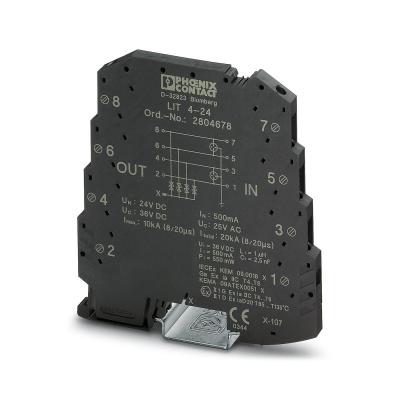 China Protector de sobretensiones de 2 polos de 24 V CC 2804678 LIT 4-24 para supresión de sobretensiones de contacto con Phoenix en venta