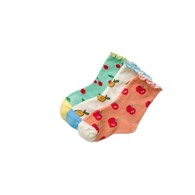 China QUICK DRY High Quality Cotton Breathable Stretchy Baby Color Printed Custom Socks for sale