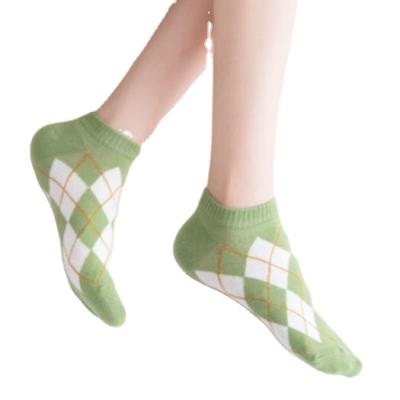 China New fashion viable women socks green funny soft cute casual girls cotton color avocado ladies short socks for sale