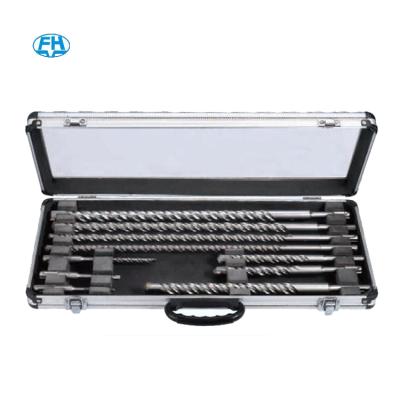 China Drilling For Zhejiang 10pcs Concrete Electric Concrete Drill Bits Set With Plastic Case for sale