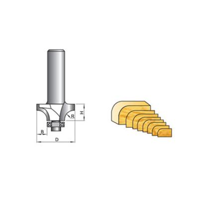 China YG8 Wood Cutting Rounding Over Bit Corner Round Router For Woodworking for sale