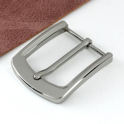 China Pin Buckle 35mm Alloy Plating Belt Buckle Men End Single Pin Belt Half Buckle Bar Heel Bar For 32-34mm Belt Craft Belt Leather Accessories for sale