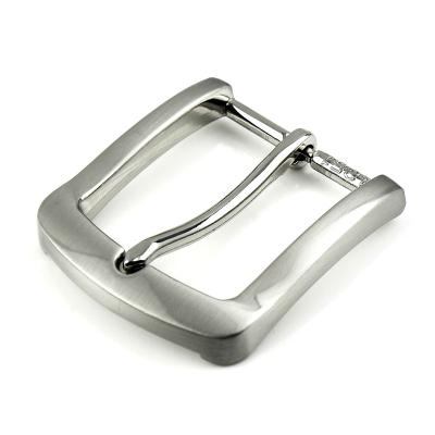 China Pin Buckle 35mm Alloy Belt Buckle Silver Brushed Belt Buckle Pin Buckle Fit For 32-34mm Belt Men Women Leather Craft Belt Accessories for sale