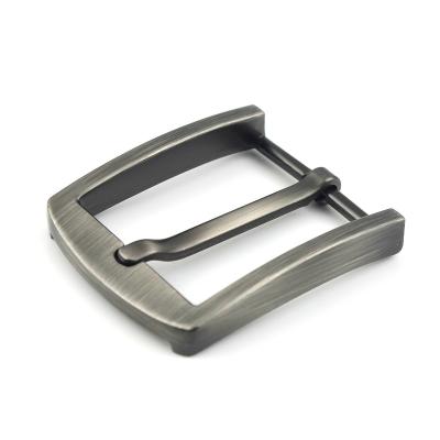 China Pin Buckle 40mm Alloy Brushed Buckle Pin Buckle Fit Men's Belt Buckle Belt End Bar For 37-39mm Belt Craft Belt Leather Accessories for sale