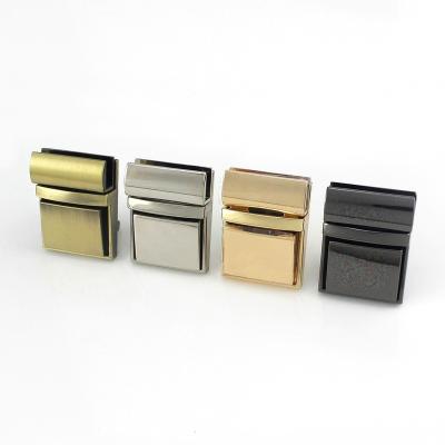 China Zinc Alloy Alloy Square Push Lock Tongue Lock Clasp Buckle for Leather Craft Women Bag Handbag Purse DIY Hardware Accessories for sale