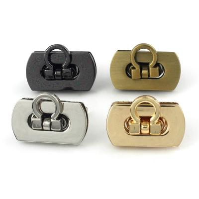 China Zinc Alloy Tiny Bag Laggage Alloy Folding Lock Push Lock Clasp Spring Laggage Pinch Leather Craft Closure DIY Hardware Accessories for sale